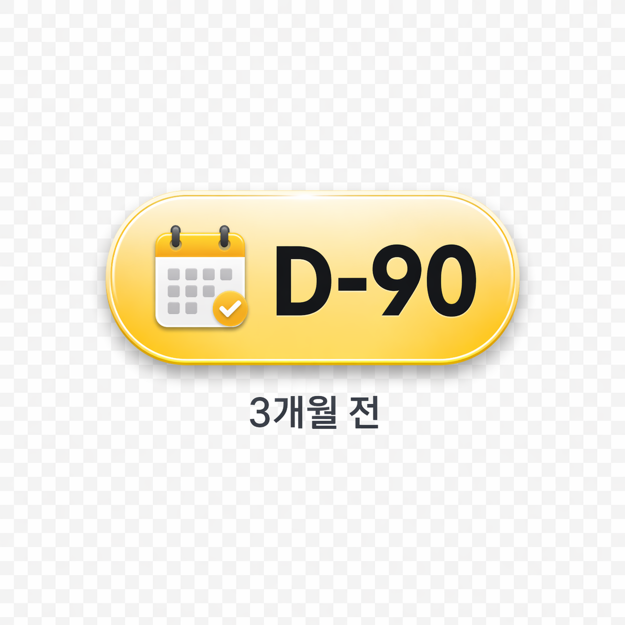 D-90 3개월 전