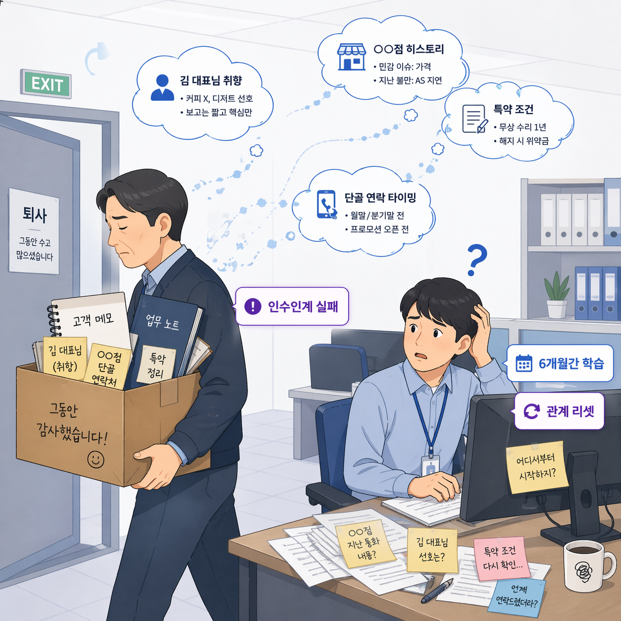 인력 이탈 문제 상황